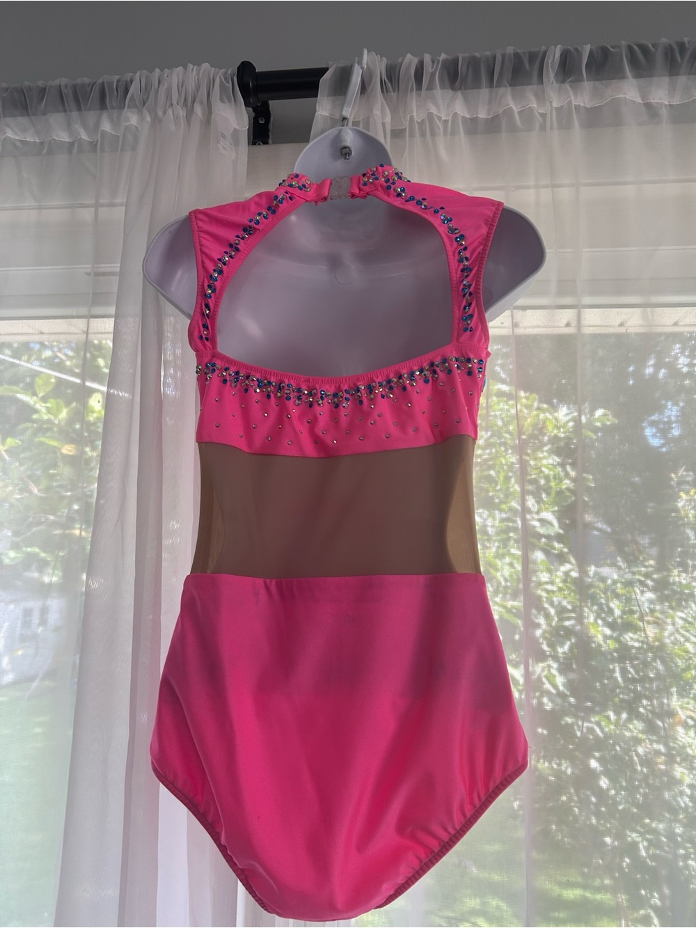 Pink Glamour Rhinestone Dance Costume - Picture 3 of 6